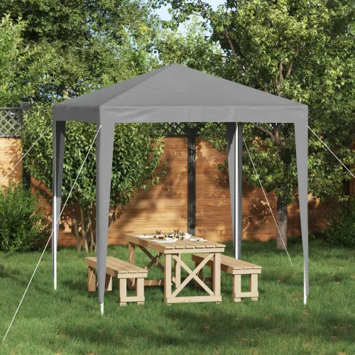Šator za svadbe - šator za zabave 200 x 200 x 240 cm Svjetlosiva PE i čelik - Svjetlosiva 2 x 2 m Cijena