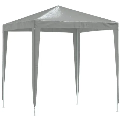 Šator za svadbe - šator za zabave 200 x 200 x 240 cm Svjetlosiva PE i čelik - Svjetlosiva 2 x 2 m Cijena
