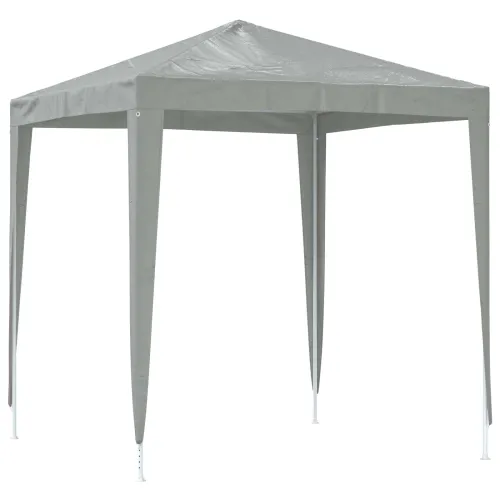 Šator za svadbe - šator za zabave 200 x 200 x 240 cm Svjetlosiva PE i čelik - Svjetlosiva 2 x 2 m Cijena