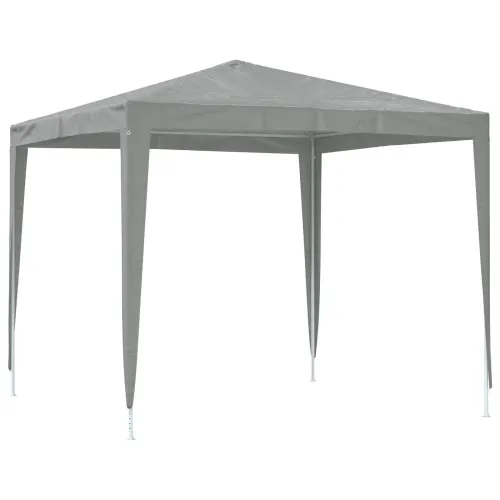 Šator za svadbe - šator za zabave 250 x 250 x 240 cm Svjetlosiva PE i čelik - Svjetlosiva 2,5 x 2,5 m Cijena