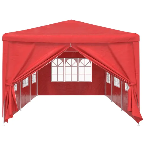 Šator za svadbe - šator za zabave 900 x 300 x 255 cm Crvena PE i čelik - Crvena 3 x 9 m Cijena