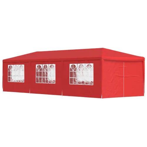 Šator za svadbe - šator za zabave 900 x 300 x 255 cm Crvena PE i čelik - Crvena 3 x 9 m Cijena