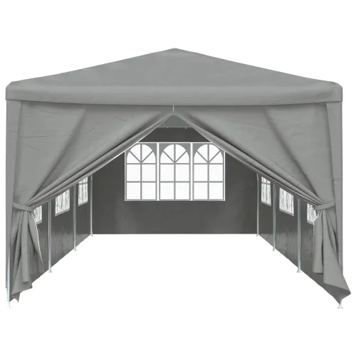 Šator za svadbe - šator za zabave 900 x 300 x 255 cm Svjetlosiva PE i čelik - Svjetlosiva 3 x 9 m Cijena