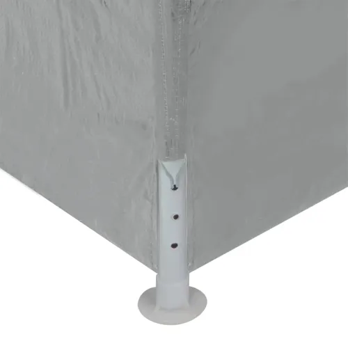 Šator za svadbe - šator za zabave 1200 x 300 x 255 cm Svjetlosiva PE i čelik - Svjetlosiva 3 x 12 m Cijena