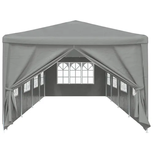 Šator za svadbe - šator za zabave 1200 x 300 x 255 cm Svjetlosiva PE i čelik - Svjetlosiva 3 x 12 m Cijena