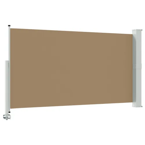Bočna tendu 140 x 300 cm 100% poliester, željezo, čelik - Sivosmeđa 140 x 300 cm Cijena