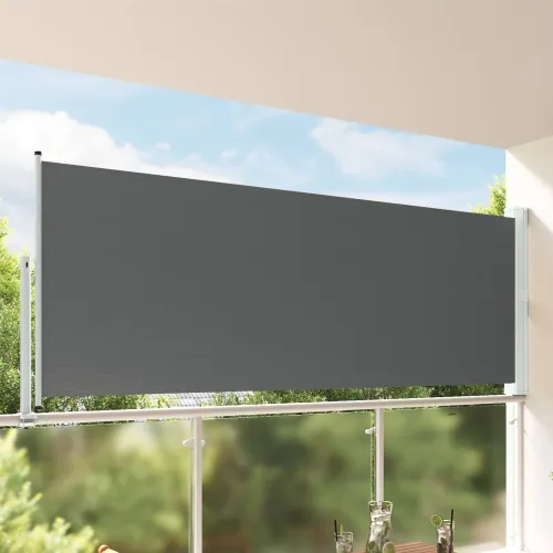 Bočna tendu Antracit 160 x 300 cm Polyester Pravokutni - Antracit 160 x 300 cm Cijena