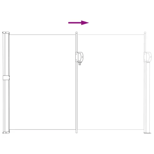 Retraktabilna bočna tende Pravokutni 140 x 300 cm Poliester - Pijesak 140 x 300 cm Cijena