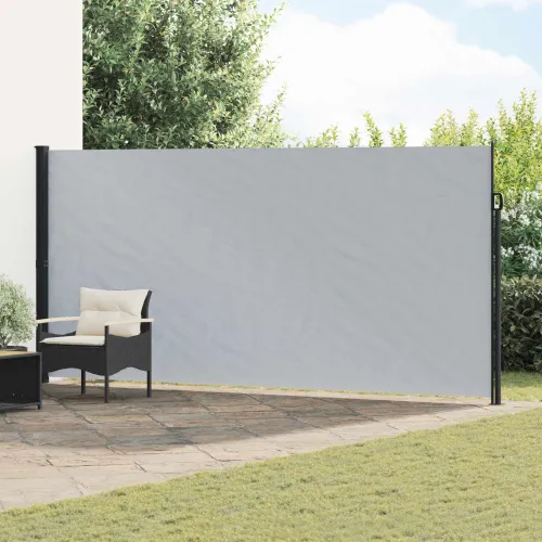 Retraktabilna bočna tende Pravokutni 220 x 300 cm Poliester - Siva 220 x 300 cm Cijena