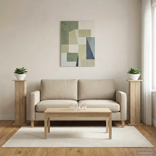 Stalak za biljke 2 kom. Hrast sonoma 30,5 x 30 x 100,5 cm - Hrast sonoma 30,5 x 30 x 100,5 cm 2 Cijena