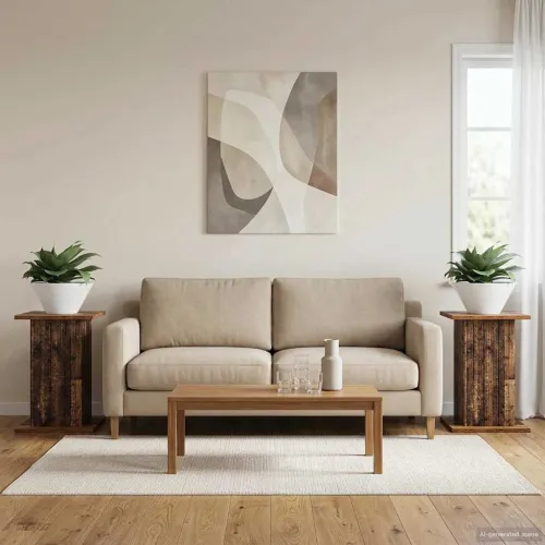 Stalak za biljke 2 kom. Staro drvo 30,5 x 30 x 43 cm - Staro drvo 30,5 x 30 x 43 cm 2 Cijena