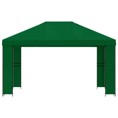 Gazebo 4 × 3 m Zelena Poliester i čelik 190 gsm - Zelena Bez bočnog zida Cijena
