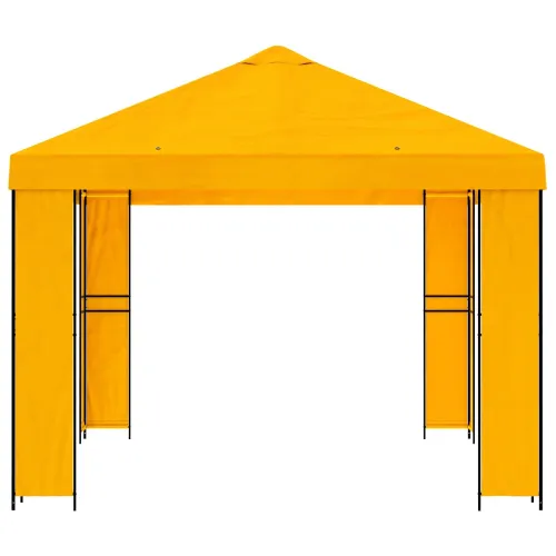 Gazebo 4 × 3 m Žuta Poliester i čelik 190 gsm - Žuta Bez bočnog zida Cijena