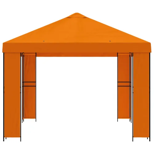 Gazebo 4 × 3 m Narančasta Poliester i čelik 190 gsm - Narančasta Bez bočnog zida Cijena
