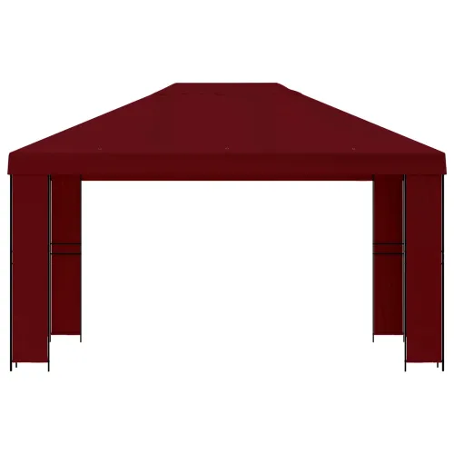 Gazebo 4 × 3 m Tamno crvena Poliester i čelik 190 gsm - Tamno crvena Bez bočnog zida Cijena