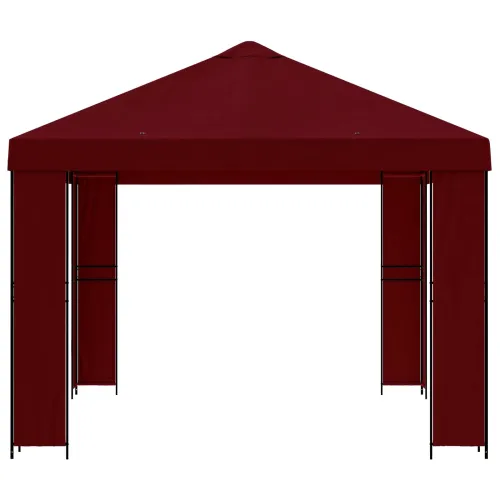 Gazebo 4 × 3 m Tamno crvena Poliester i čelik 190 gsm - Tamno crvena Bez bočnog zida Cijena