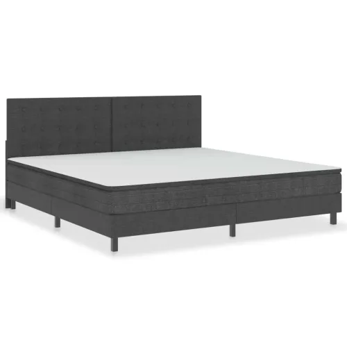 Taftirano uzglavlje od tkanine tamnosivo 200 x 200 cm - 200 x 200 cm Dizajn s gumbima Cijena