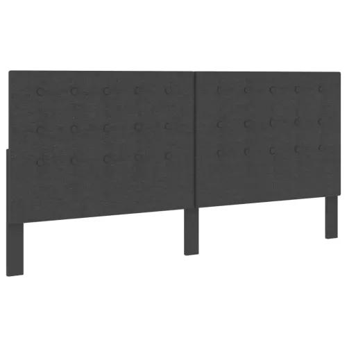 Taftirano uzglavlje od tkanine tamnosivo 200 x 200 cm - 200 x 200 cm Dizajn s gumbima Cijena