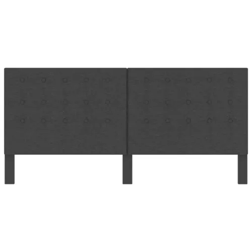 Taftirano uzglavlje od tkanine tamnosivo 200 x 200 cm - 200 x 200 cm Dizajn s gumbima Cijena