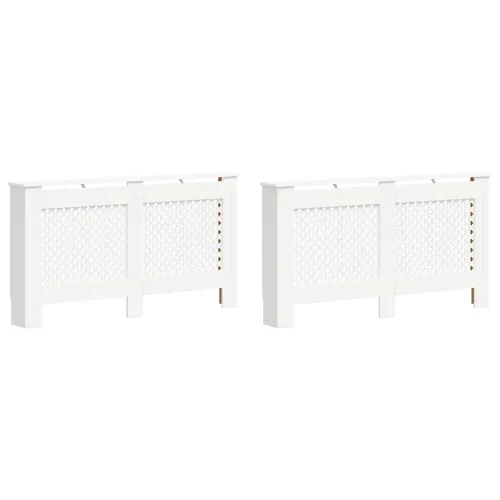 Pokrovi za radijator 2 kom bijeli 152 x 19 x 81,5 cm MDF - Bijela 152 x 19 x 81.5 cm 2 Bijela Cijena