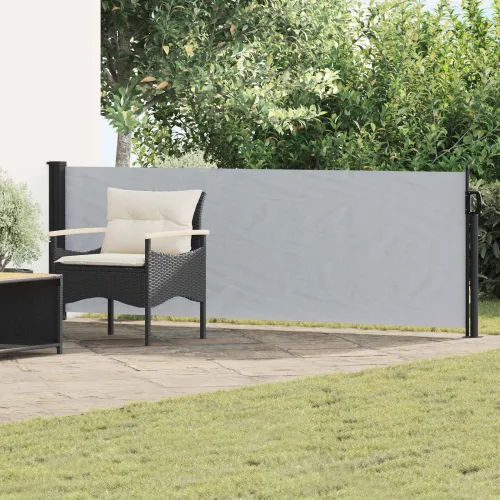 Retraktabilna bočna tende Pravokutni 100 x 500 cm Poliester - Siva 100 x 500 cm Cijena