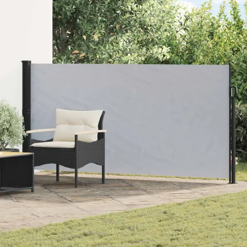 Retraktabilna bočna tende Pravokutni 160 x 600 cm Poliester - Siva 160 x 600 cm Cijena