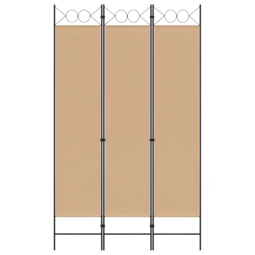 3-panelni pregradni zid Bež 120 x 200 cm Tkanina - Bež 120 x 200 cm Cijena