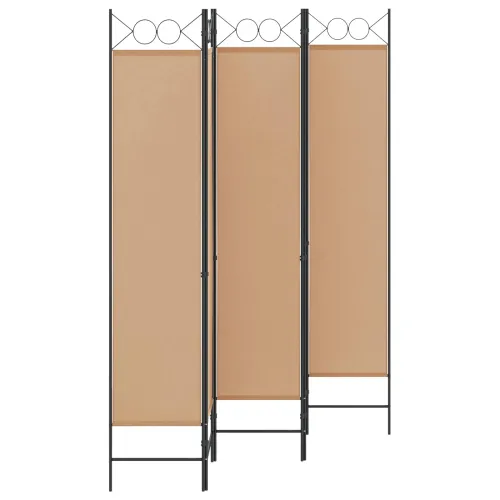 5-Panelni Pregrađivač Bež 200 x 200 cm Tkanina - Bež 200 x 200 cm Cijena