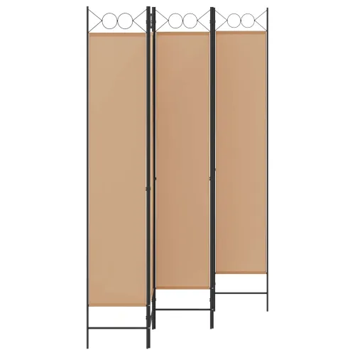 5-Panelni Pregrađivač Bež 200 x 220 cm Tkanina - Bež 200 x 220 cm Cijena