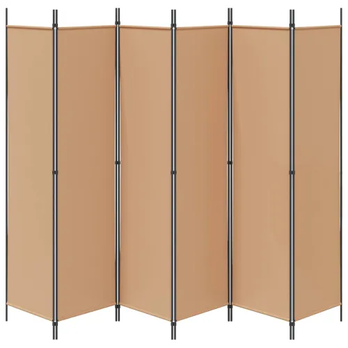 Razdjelnik prostora s 6 panela Bež 300 x 200 cm Tkanina - Bež 300 x 200 cm Cijena
