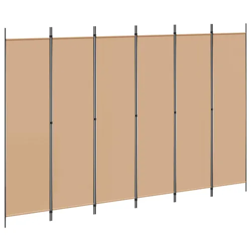 Razdjelnik prostora s 6 panela Bež 300 x 200 cm Tkanina - Bež 300 x 200 cm Cijena