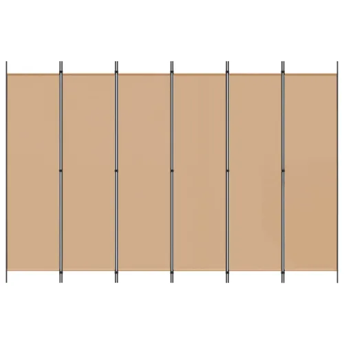 Razdjelnik prostora s 6 panela Bež 300 x 200 cm Tkanina - Bež 300 x 200 cm Cijena