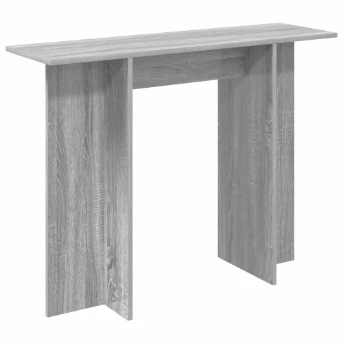 Konzolni stol Siva sonoma 100 x 30 x 75 cm Konstruirano drvo - Sivi Sonoma Cijena