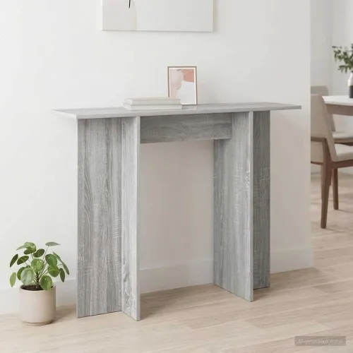 Konzolni stol Siva sonoma 100 x 30 x 75 cm Konstruirano drvo - Sivi Sonoma Cijena