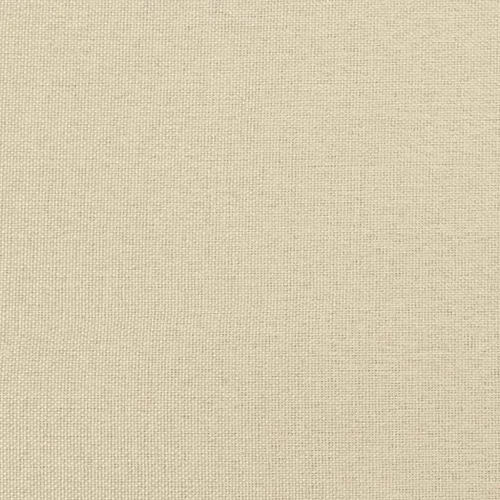 Box spring krevet s jastukom Krema 200 x 200 cm tkanina - Krema 200 x 200 cm Dizajn s rombovima Cijena