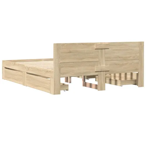 Okvir za krevet s ladicama 2 kom. Sonoma 153 x 203 cm - sonoma hrast 152 x 203 cm Cijena