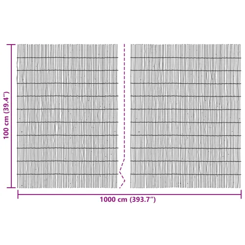 Vrtna Ograda Karbonizirano - 100 x 1000 cm Cijena