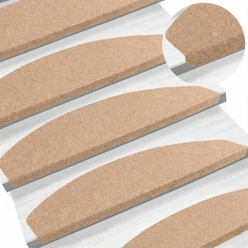Samoljepljivi stepenasti ulošci 15 kom. 80 x 24,5 x 3,5 cm Bež - Bež 80 x 24,5 x 3,5 cm 15 Cijena