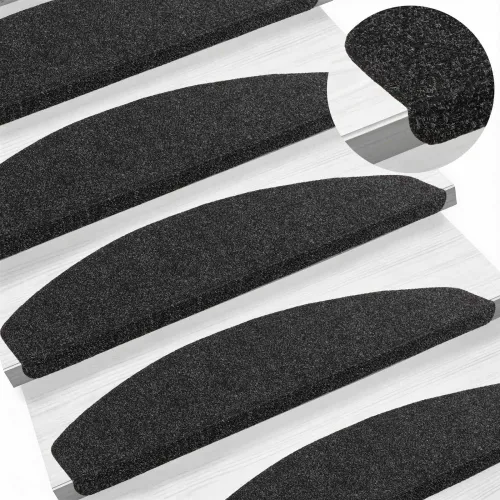 Samoljepljivi stepenasti ulošci 15 kom. 80 x 24,5 x 3,5 cm Crna - Crna 80 x 24,5 x 3,5 cm 15 Cijena