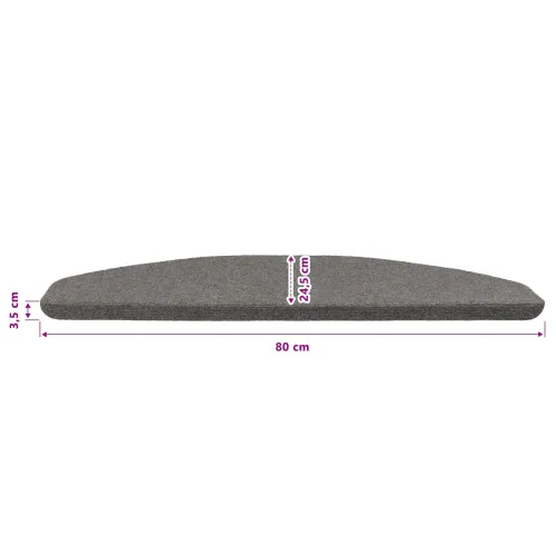 Samoljepljivi stepenasti ulošci 15 kom. 80 x 24,5 x 3,5 cm Siva - Siva 80 x 24,5 x 3,5 cm 15 Cijena