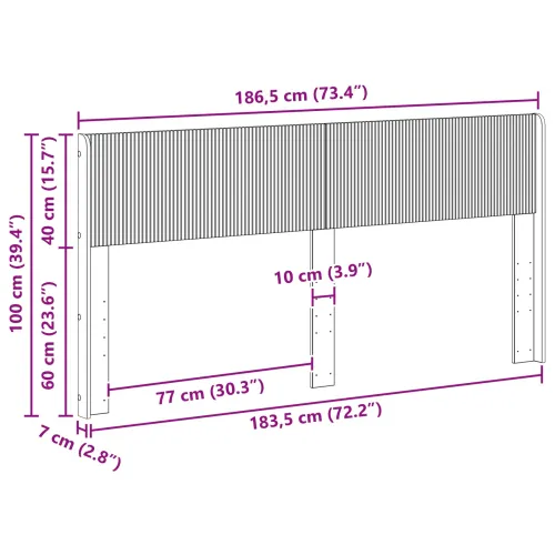 Uzglavlje Crna PB - Crna 180 cm Cijena