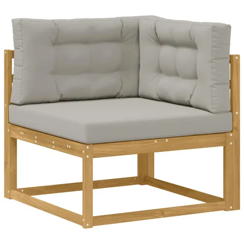 Vanjski kutni kauč Poliester Bijela - Bijela i svijetlosiva kutna sofa Cijena