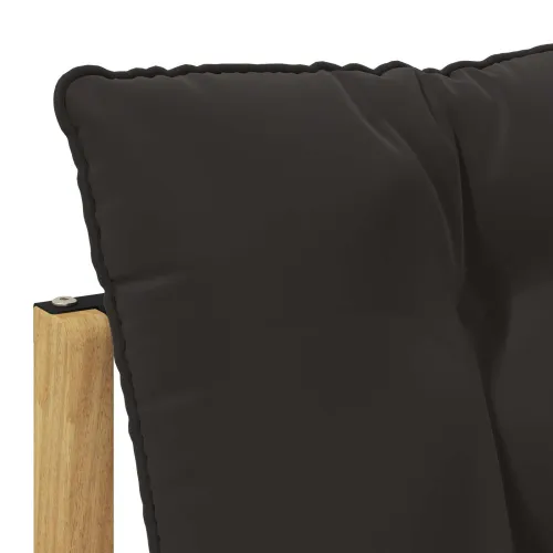 Set vanjskih sofa Čvrsto drvo akacije Bijela - Bijela i crna 1x srednji +1x kut Cijena
