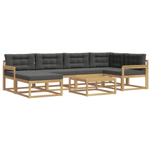 Set vanjskih sofa 7 kom. Bijela i antracit - Bijela i antracit Otvoreni okvir Cijena