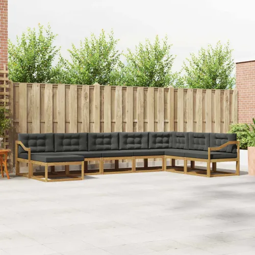 Set vanjskih sofa 8 kom. Bijela i antracit - Bijela i antracit Nagnuto Cijena