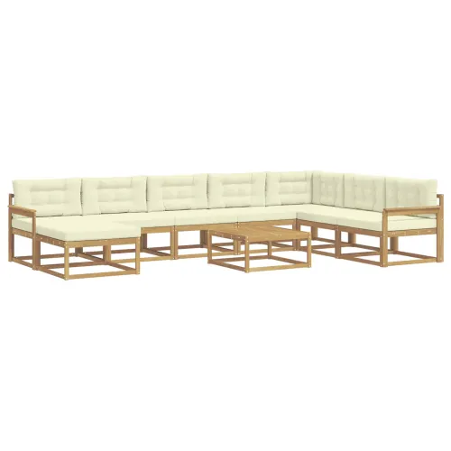 Set vanjskih sofa 9 kom. Bijela i krem - Bijela i krem Otvoreni okvir Cijena