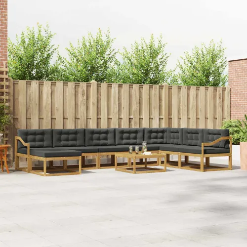 Set vanjskih sofa 9 kom. Bijela i antracit - Bijela i antracit Nagnuto Cijena