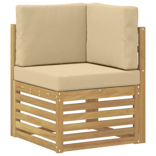 Set vanjskih sofa 7 kom. Bijela i bež - Bijela i bež Ravni Cijena