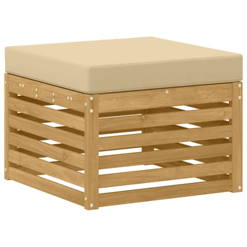 Set vanjskih sofa 7 kom. Bijela i bež - Bijela i bež Ravni Cijena