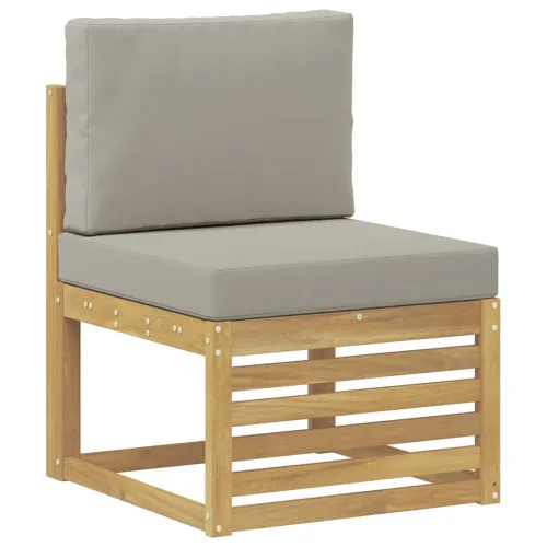 Set vanjskih sofa 7 kom. Bijela i svjetlosiva - Bijela i svjetlosiva Nagnuto Cijena
